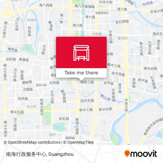 南海行政服务中心 map