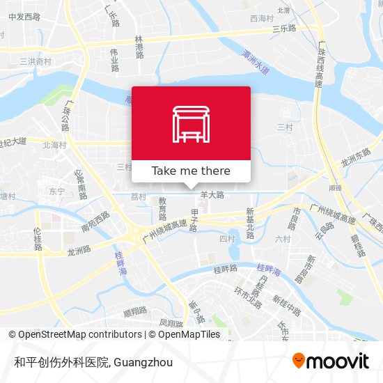 和平创伤外科医院 map