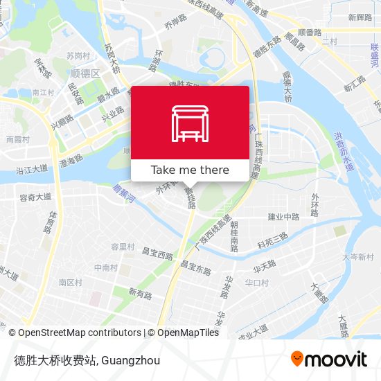 德胜大桥收费站 map