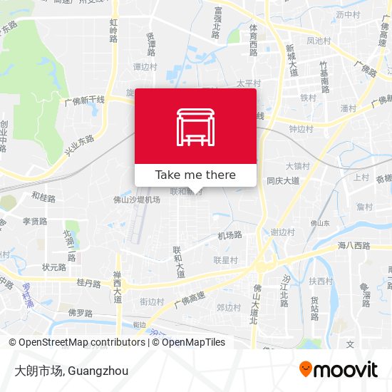 大朗市场 map