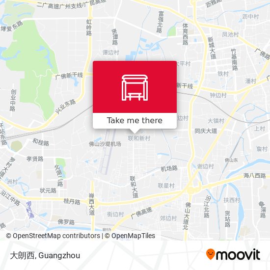 大朗西 map