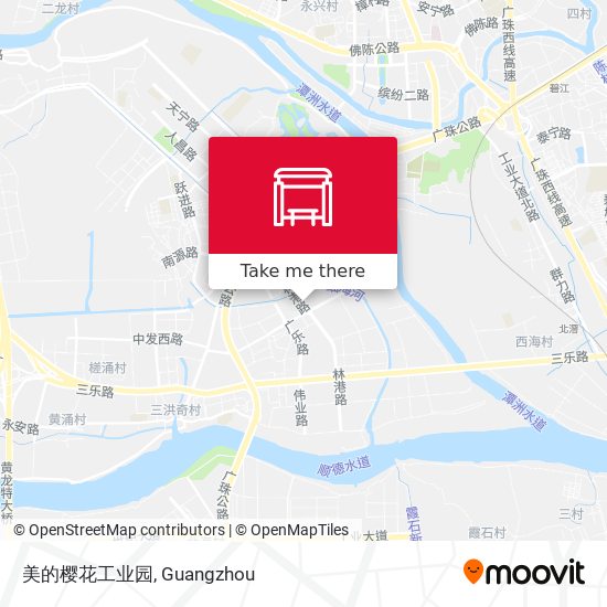 美的樱花工业园 map