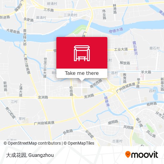 大成花园 map