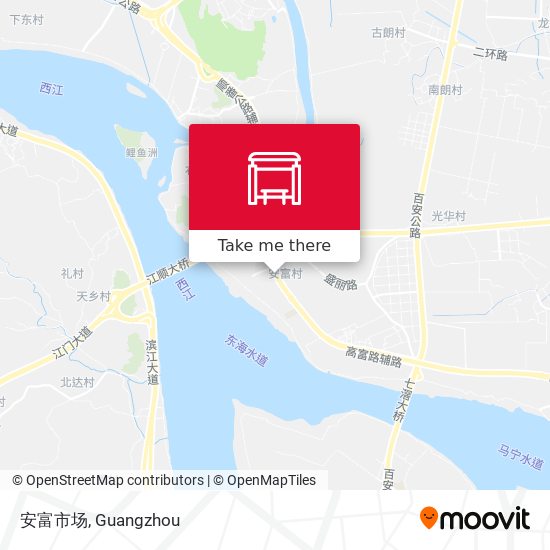 安富市场 map