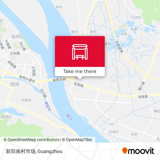 新田南村市场 map