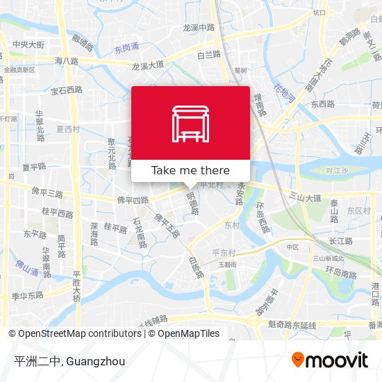 平洲二中 map