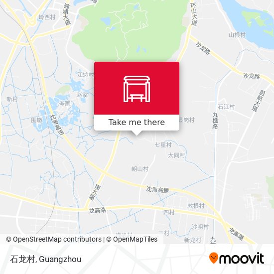 石龙村 map