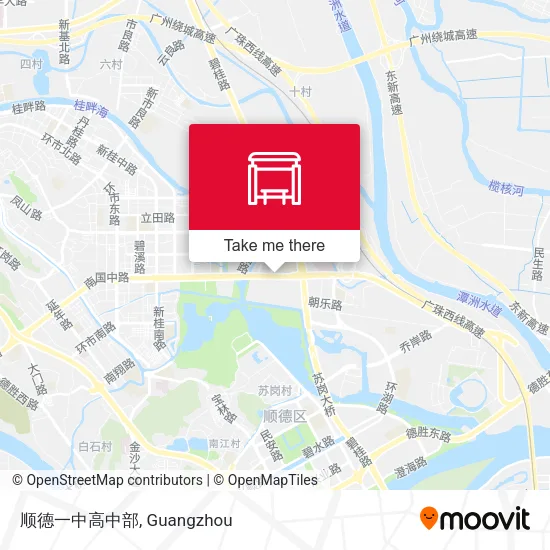 顺德一中高中部 map