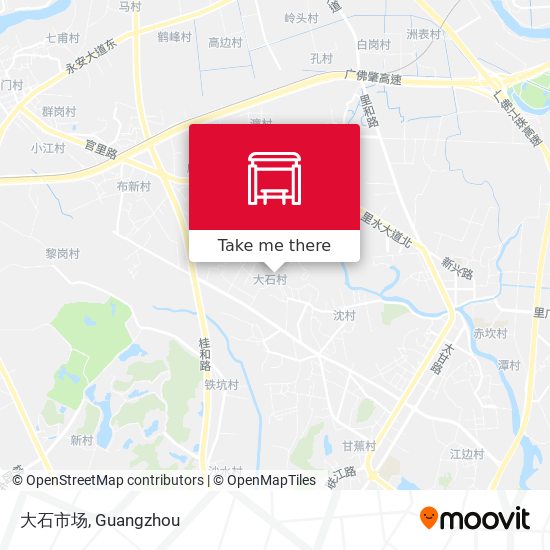 大石市场 map