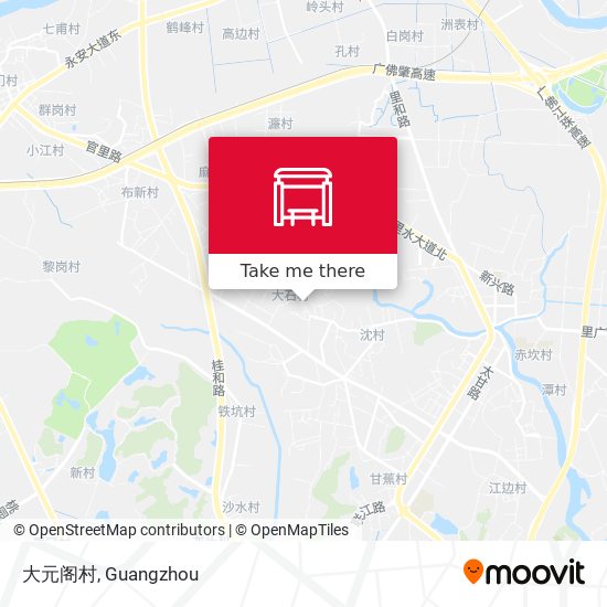大元阁村 map
