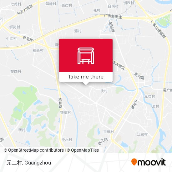 元二村 map