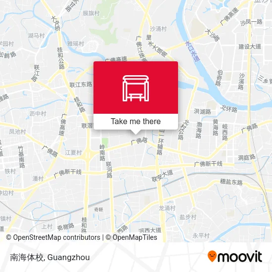 南海体校 map
