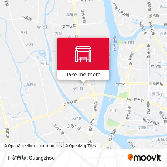 下安市场 map