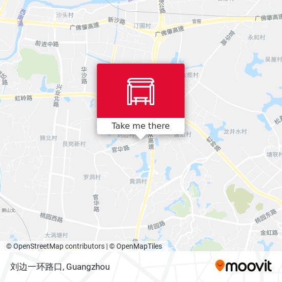 刘边一环路口 map
