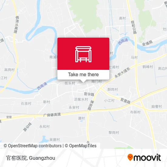 官窑医院 map