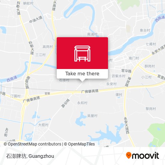 石澎牌坊 map