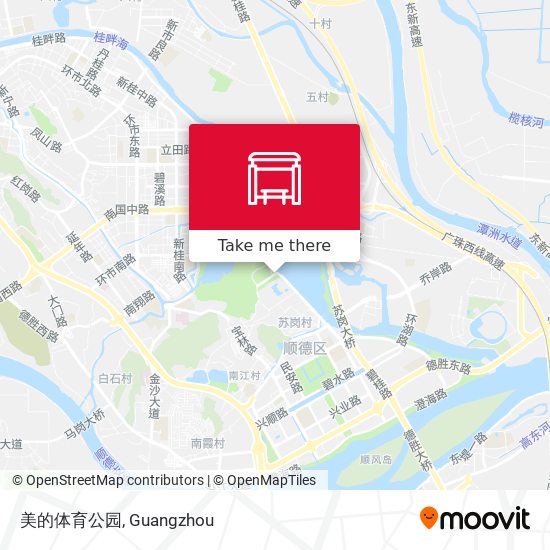 美的体育公园 map