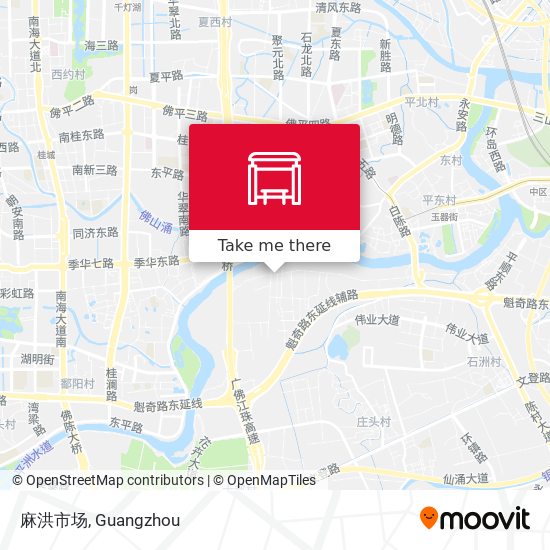麻洪市场 map