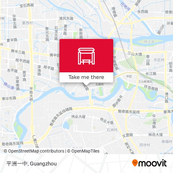 平洲一中 map