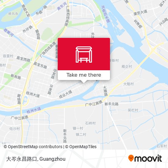大岑永昌路口 map