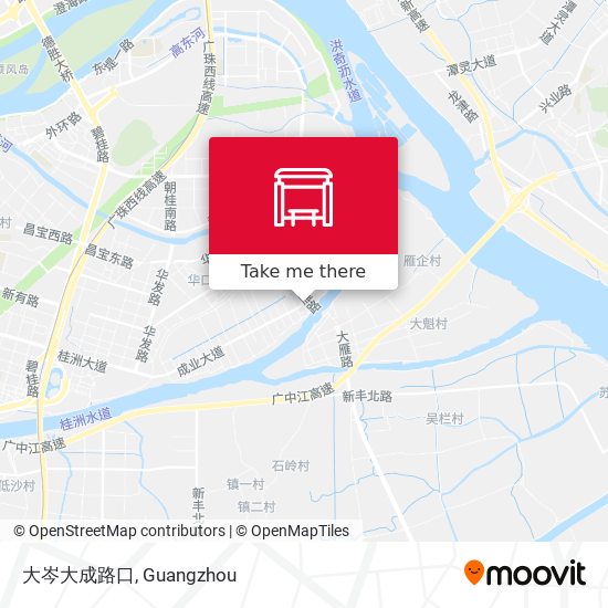 大岑大成路口 map