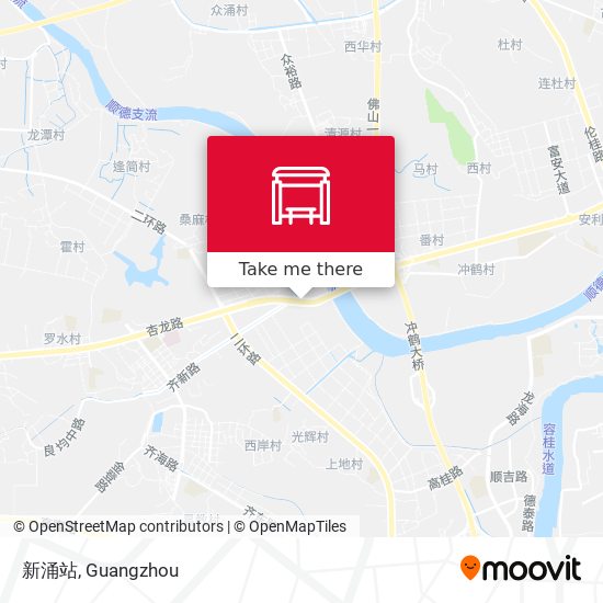 新涌站 map