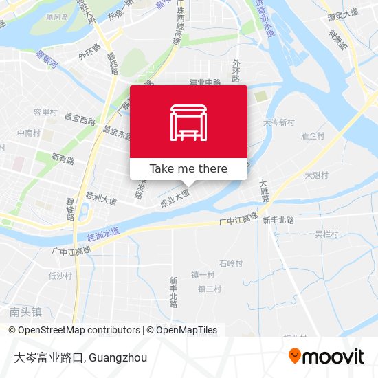 大岑富业路口 map