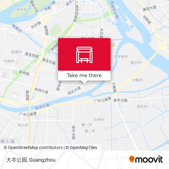大岑公园 map