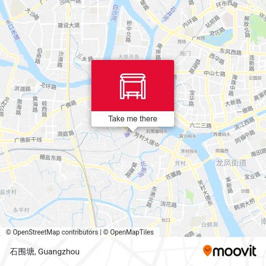 石围塘 map