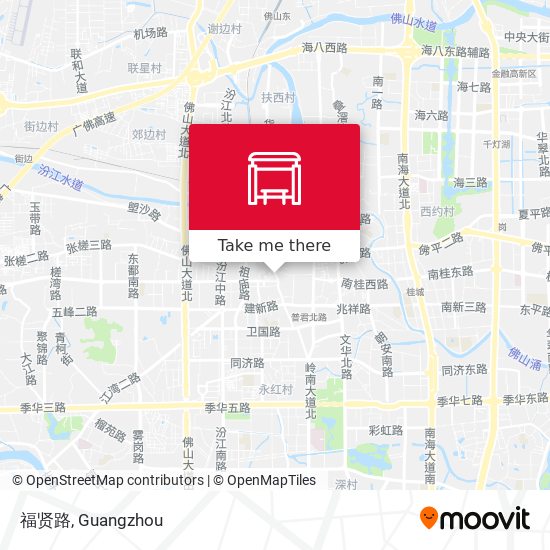 福贤路 map
