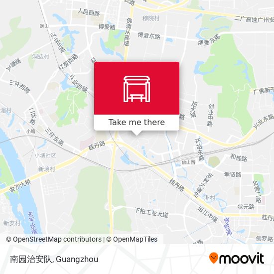 南园治安队 map