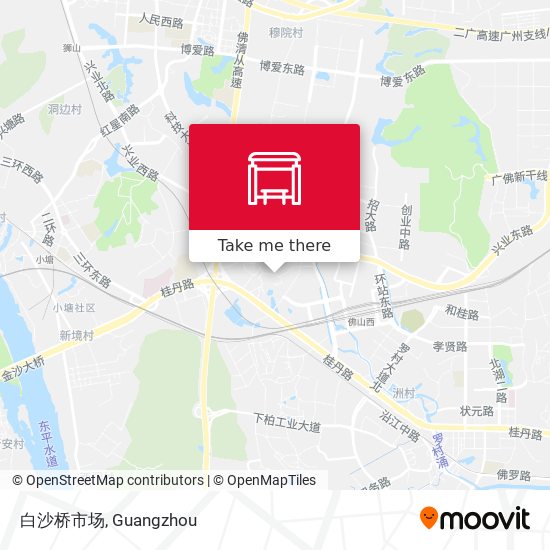 白沙桥市场 map