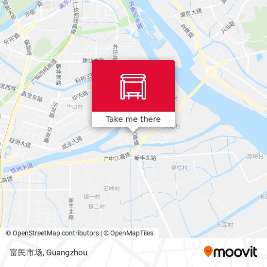 富民市场 map