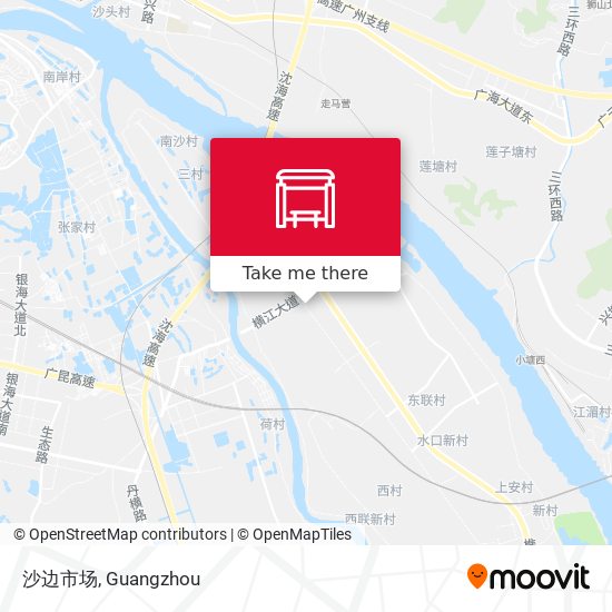 沙边市场 map