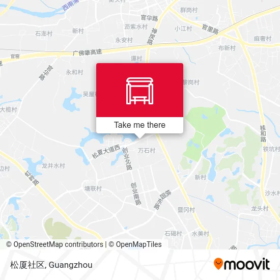 松厦社区 map