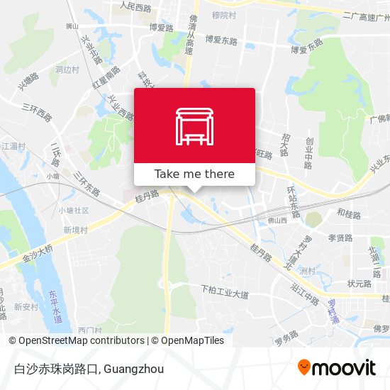 白沙赤珠岗路口 map