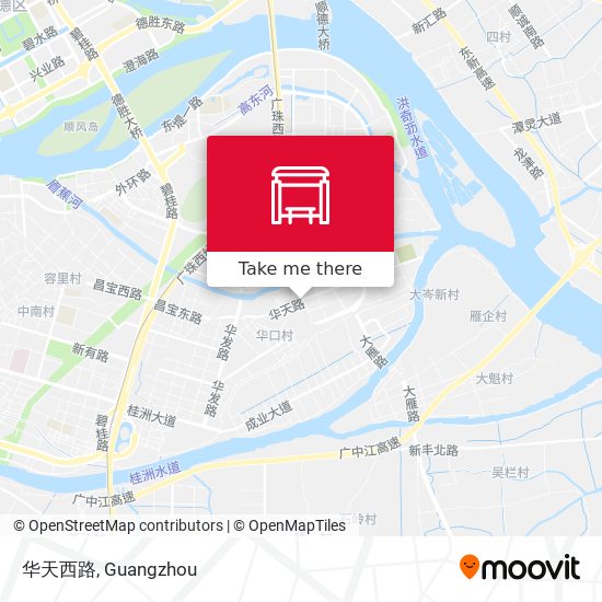 华天西路 map