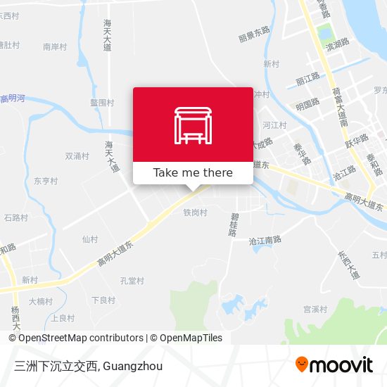 三洲下沉立交西 map
