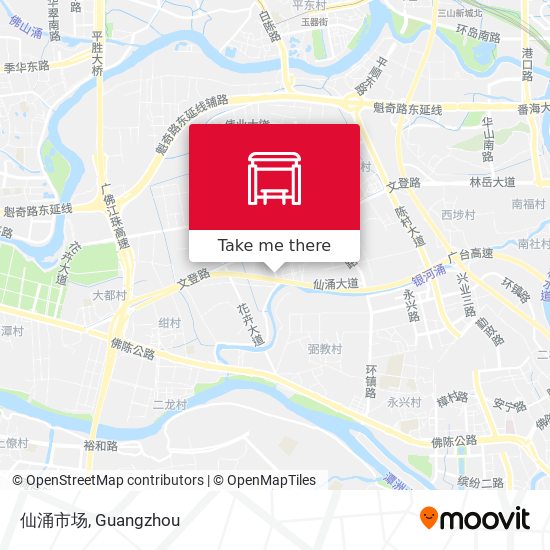 仙涌市场 map
