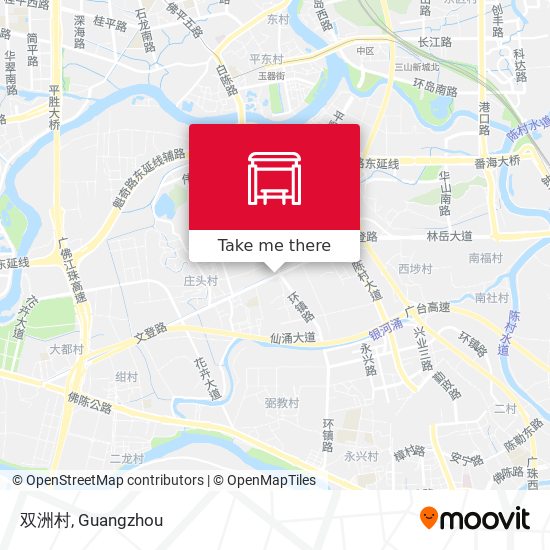 双洲村 map