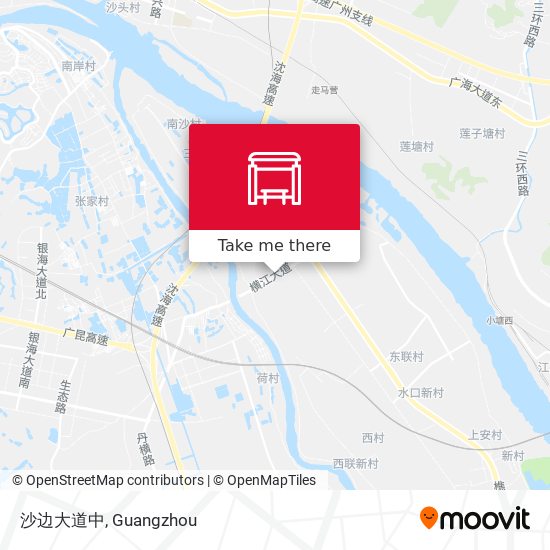 沙边大道中 map