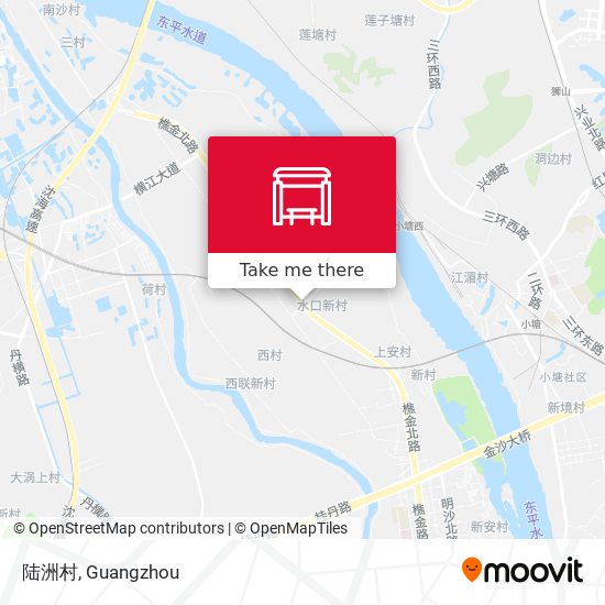 陆洲村 map
