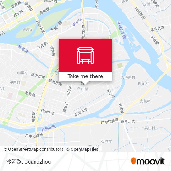 沙河路 map