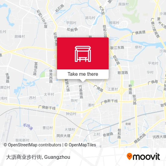 大沥商业步行街 map