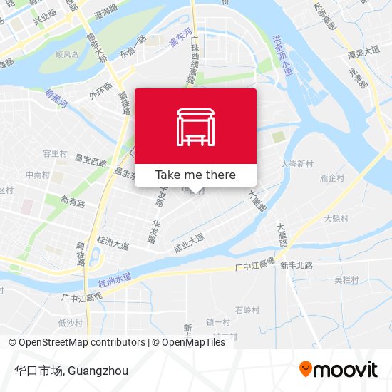 华口市场 map