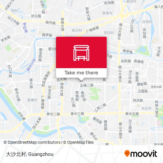 大沙北村 map