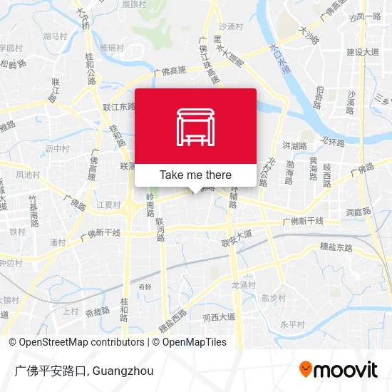 广佛平安路口 map