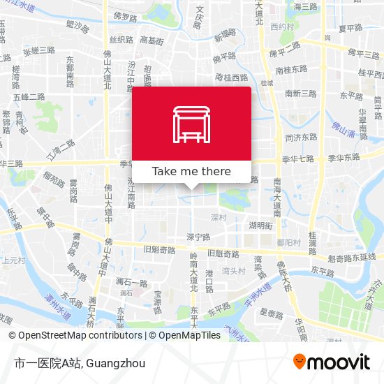 市一医院A站 map