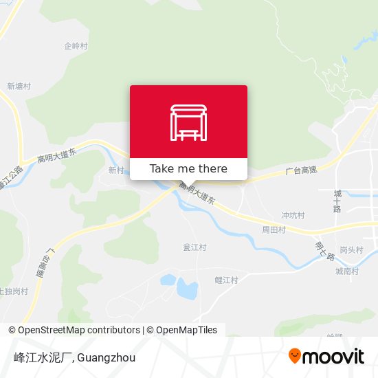 峰江水泥厂 map