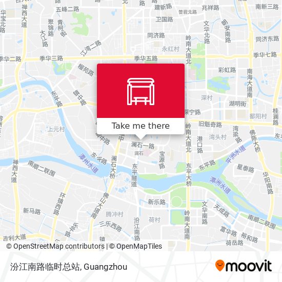 汾江南路临时总站 map